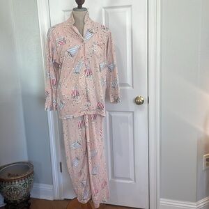 Vintage Victoria’s Secret popcorn winter pajamas 100% cotton womens size small S